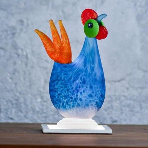 borowski玻璃艺术摆件装饰品生肖鸡摆件工艺品创意家居礼物定制工艺